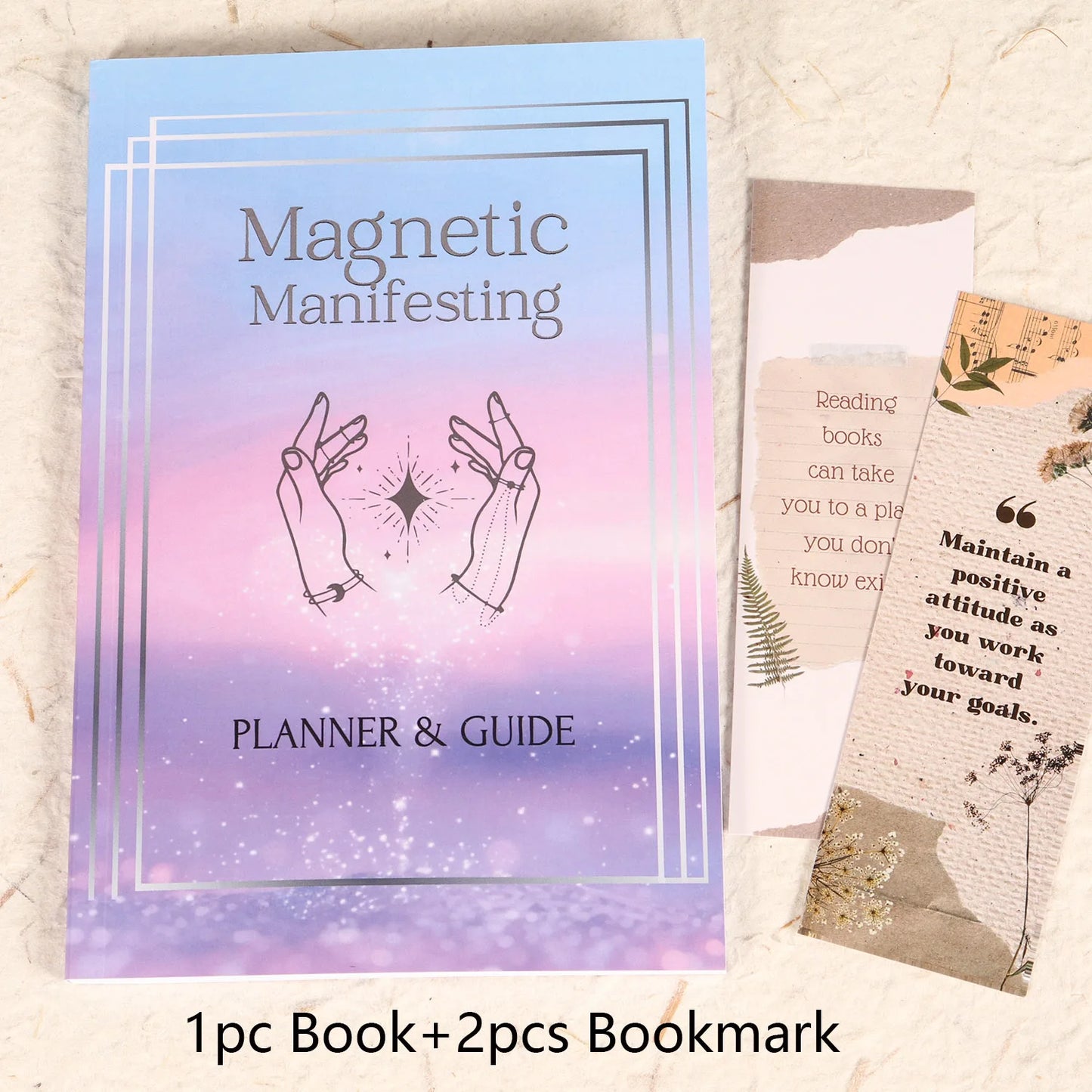 96pages Journal Abundance Writable Notebook with Two Bookmarks, Perfect for Affirmation Guides, Happiness and Success Workbook