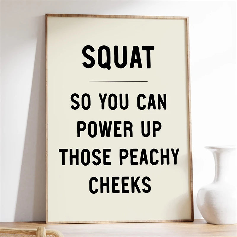 Exercise Is Medicine Poster Trendy Quote Prints Canvas Painting Motivational and Inspirational Wall Art Picture for Home Decor