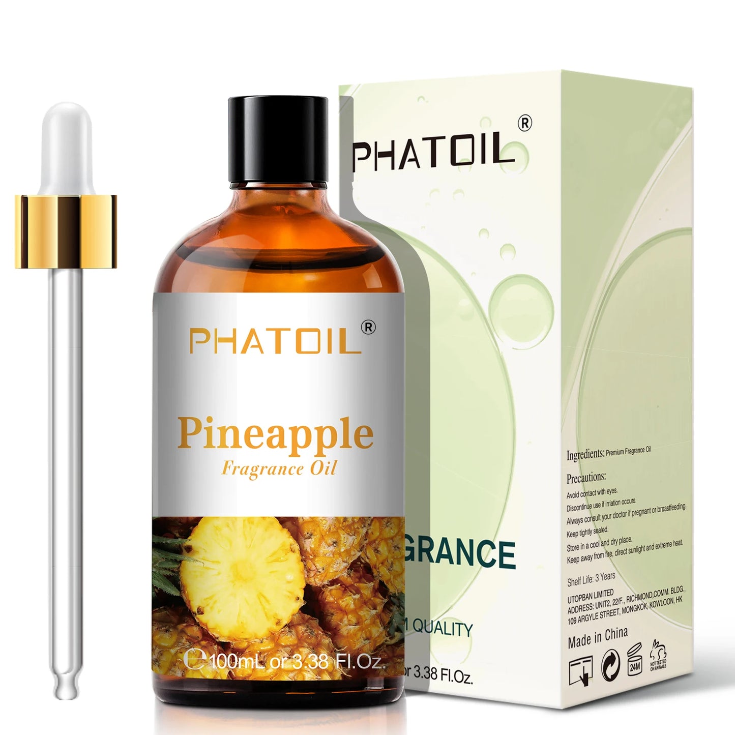 PHATOIL 100ml Sweet Fruity Fragrance Oil for Diffuser Candles Making -Coconut & Vanilla Strawberry Lemon Peach Pear Aroma Oil - NamafadStore