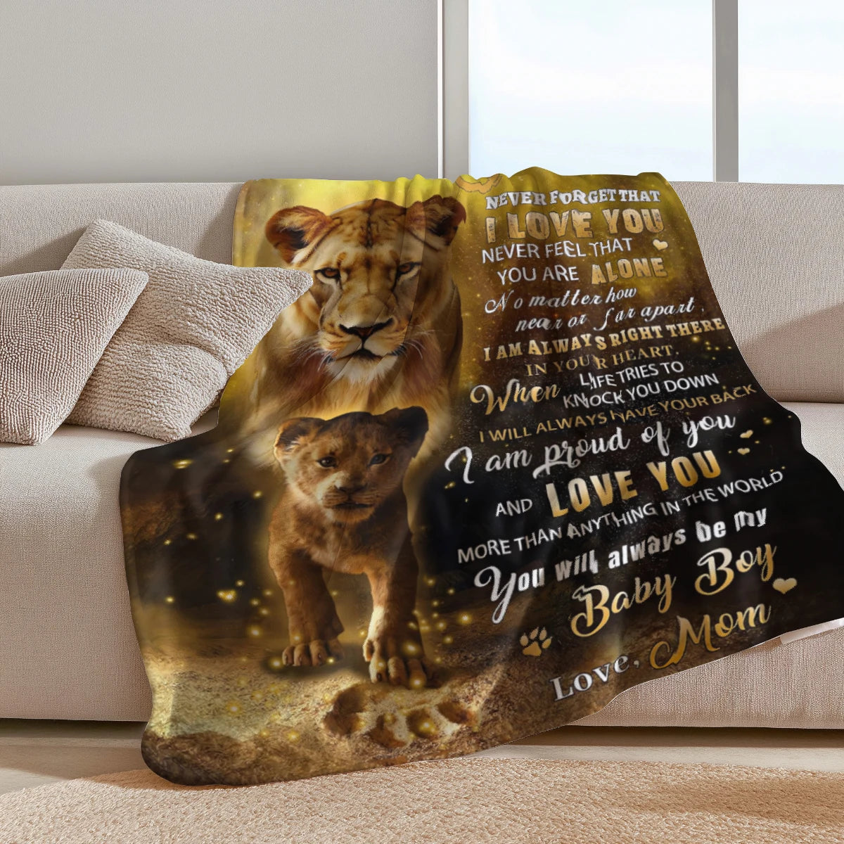 Blanket from Mom & Dad to Son – Soft Flannel Graduation & Birthday Gift