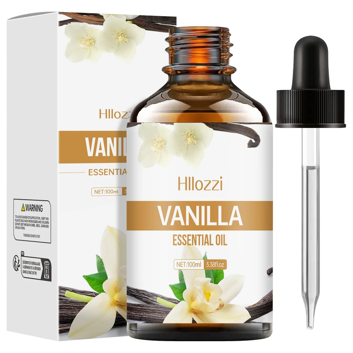 Vanilla essential oil for face, SPU, aromatherapy diffuser, DIY soap, suitable for all skin types, long-lasting fragrance - NamafadStore