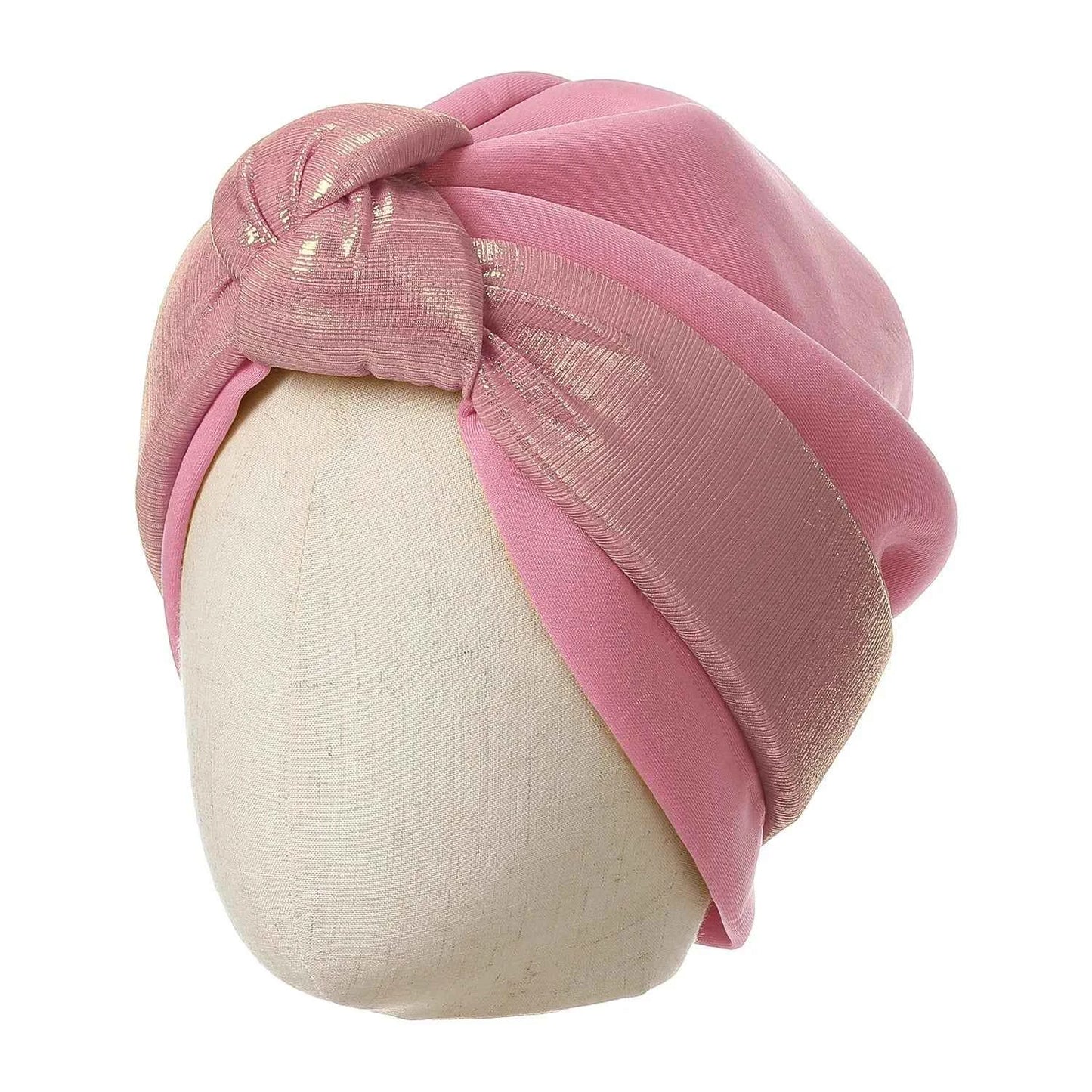 Women’s Bonnet Turban Cap – Folded Bud Headscarf with Lace Edge, Casual & Versatile Cross Hat