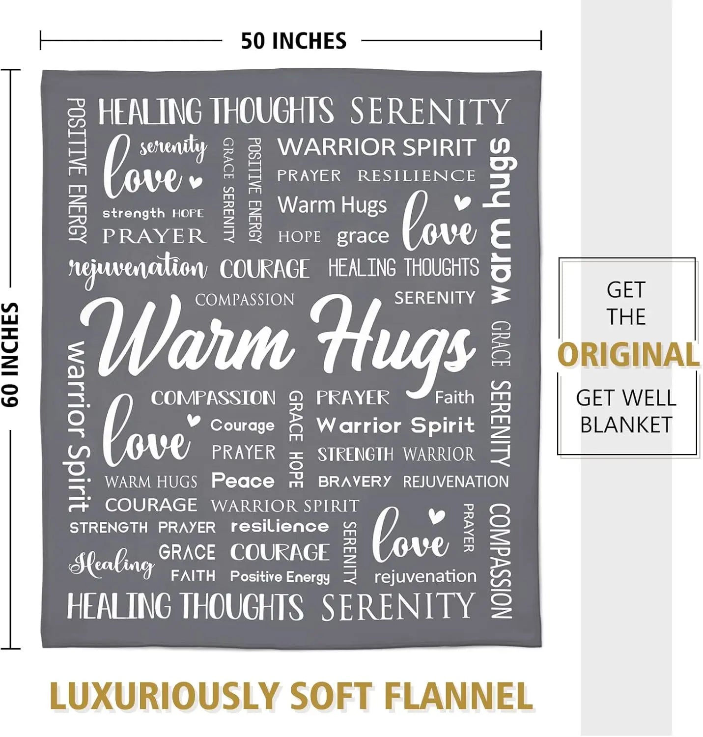Warm Hugs Healing Blanket – Comfort Gift for Women, Get Well Soon