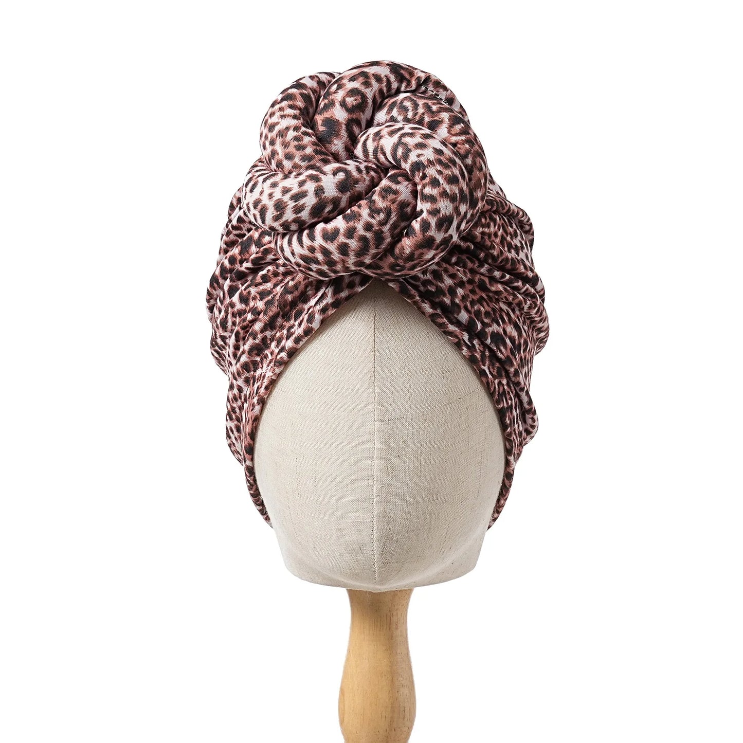 New African Turban for Women Large Flower Stretch Turban Headwrap Beanie Hat Ladies Turbante Mujer Bandanas Chemo Cap Head Cover - NamafadStore