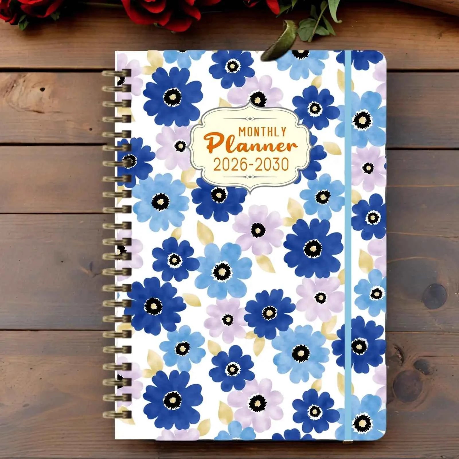 Coil Bound Monthly Planner 2026-2030 Long-Term Planning Datebooks Weekly And Monthly Planner For School Student Business