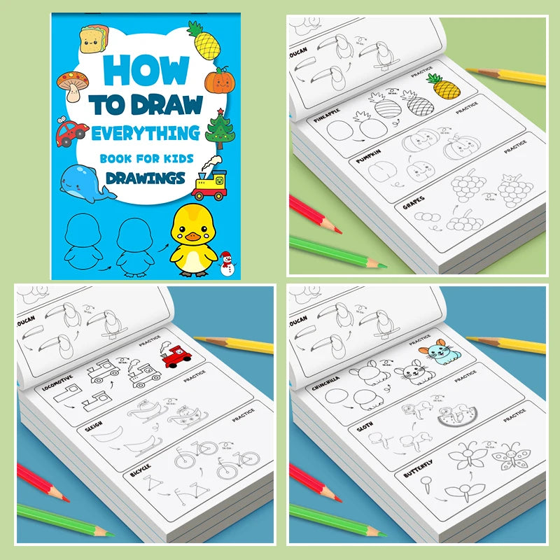 How to Draw Everything for Kids – Step-by-Step Art & Drawing Learning Book