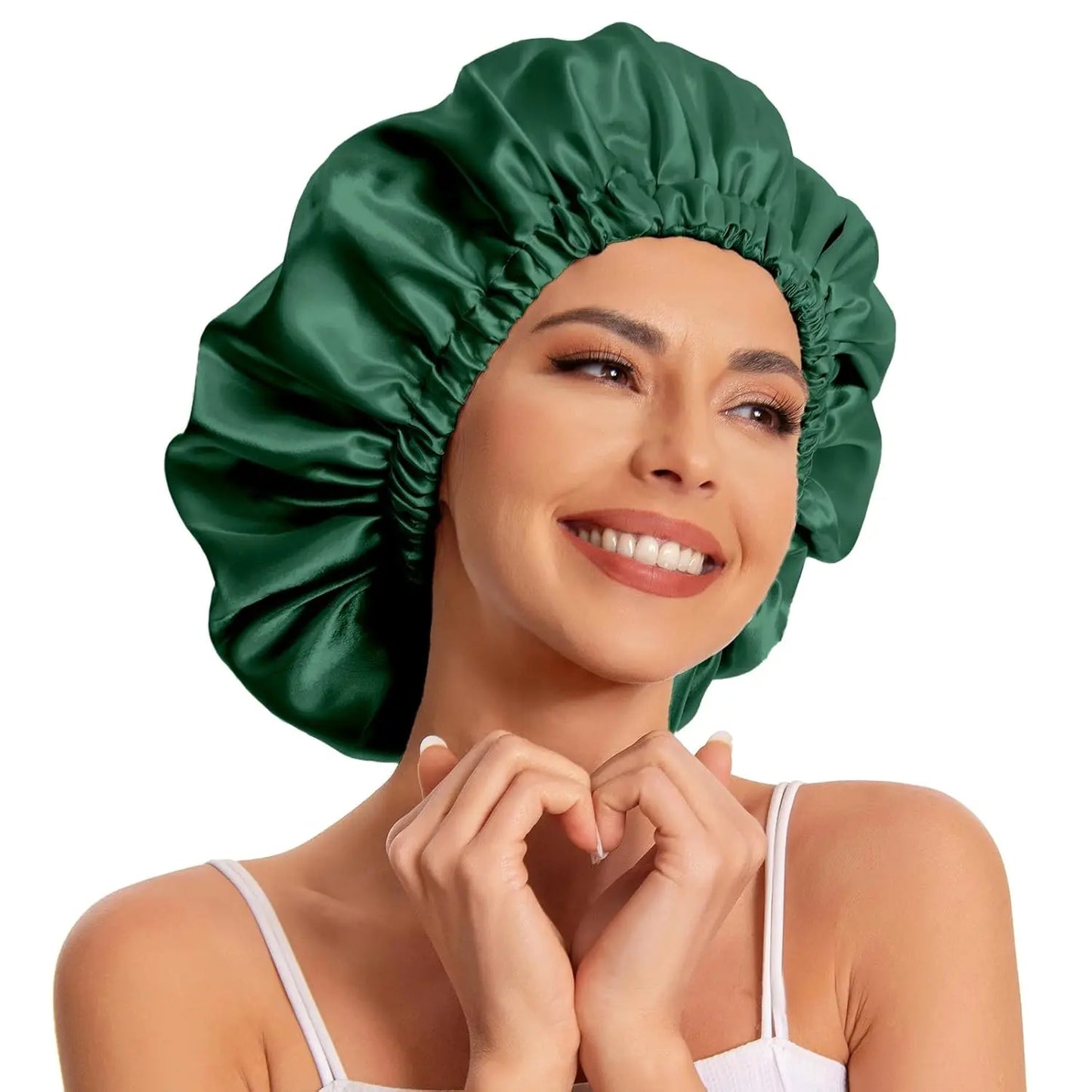 Satin Bonnet Silk Bonnet Hair Bonnet for Sleeping Slouchy Beanie Hat Satin Sleep Cap Women Night Sleep Cap Wrap For Curly Hair