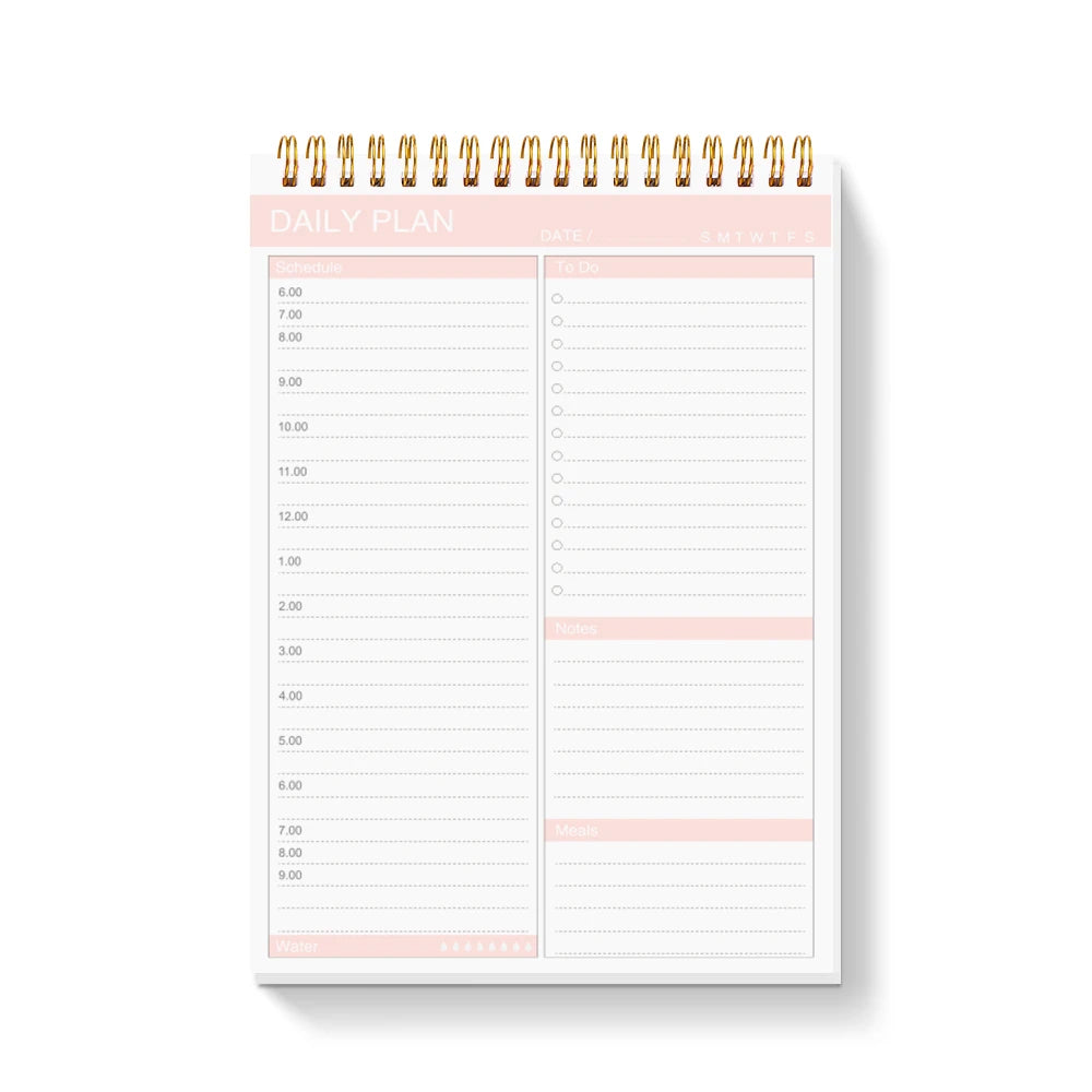 52 sheets To Do List Notepad Undated Daily Planner with Hourly Schedule for Task Management Notebook for Work