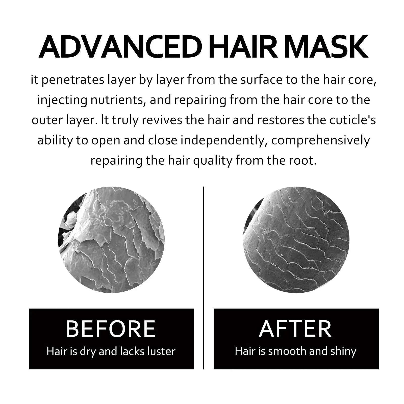 Keratin Hair Care Cream 8 Seconds Hair Mask Improves Frizzy Tangled Prevents Breakage and Splitting Hair Care Product