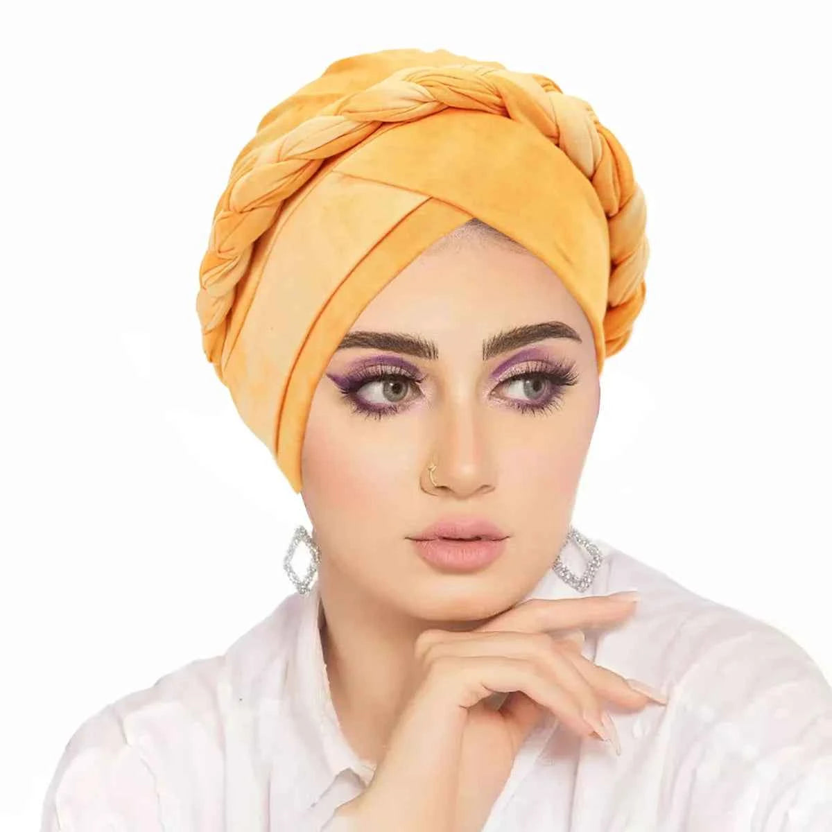 2026 New Head Scarf for Muslim Women Print Braid Turban Bonnet Hijab Caps Inner Hijabs Femme Musulman Arab Wrap Turbantes