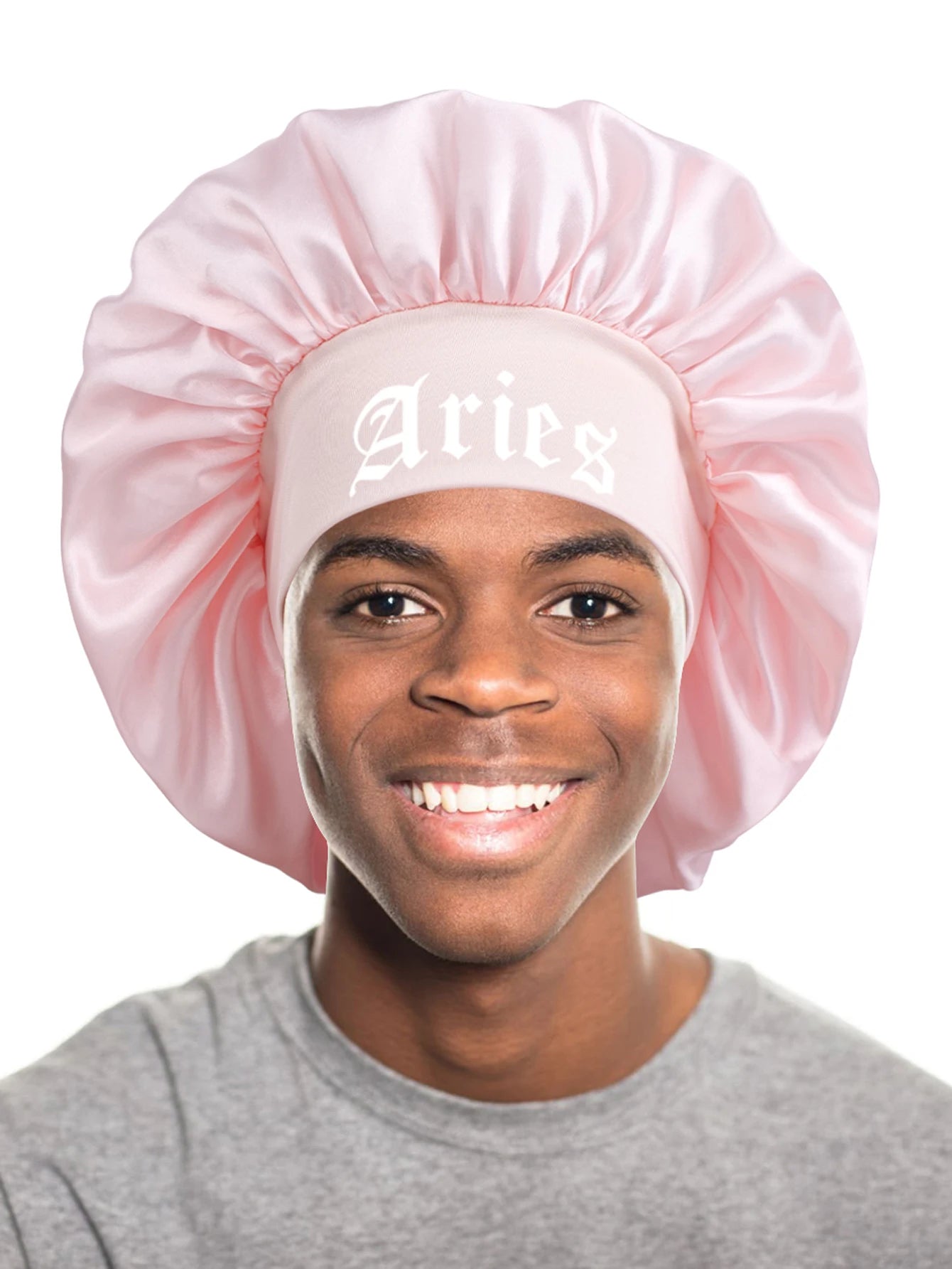 1PConstellation printing satin wide band sleep bonnet ,soft sleeping bonnet with wrap band,make up washing face daily use bonnet - NamafadStore