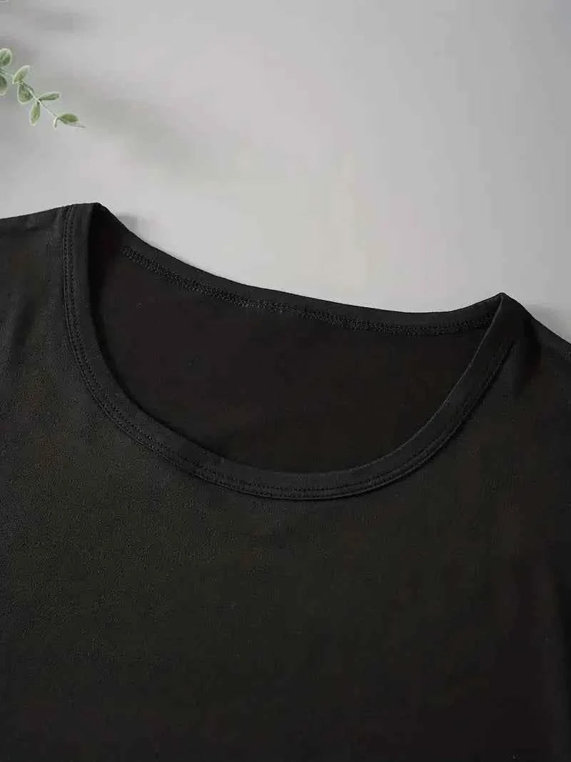 Women's "I Was Normal Three Kids Ago" Letter Print Casual Crew Neck Summer Short Sleeved Harajuku Streetwear Women Tops Tees