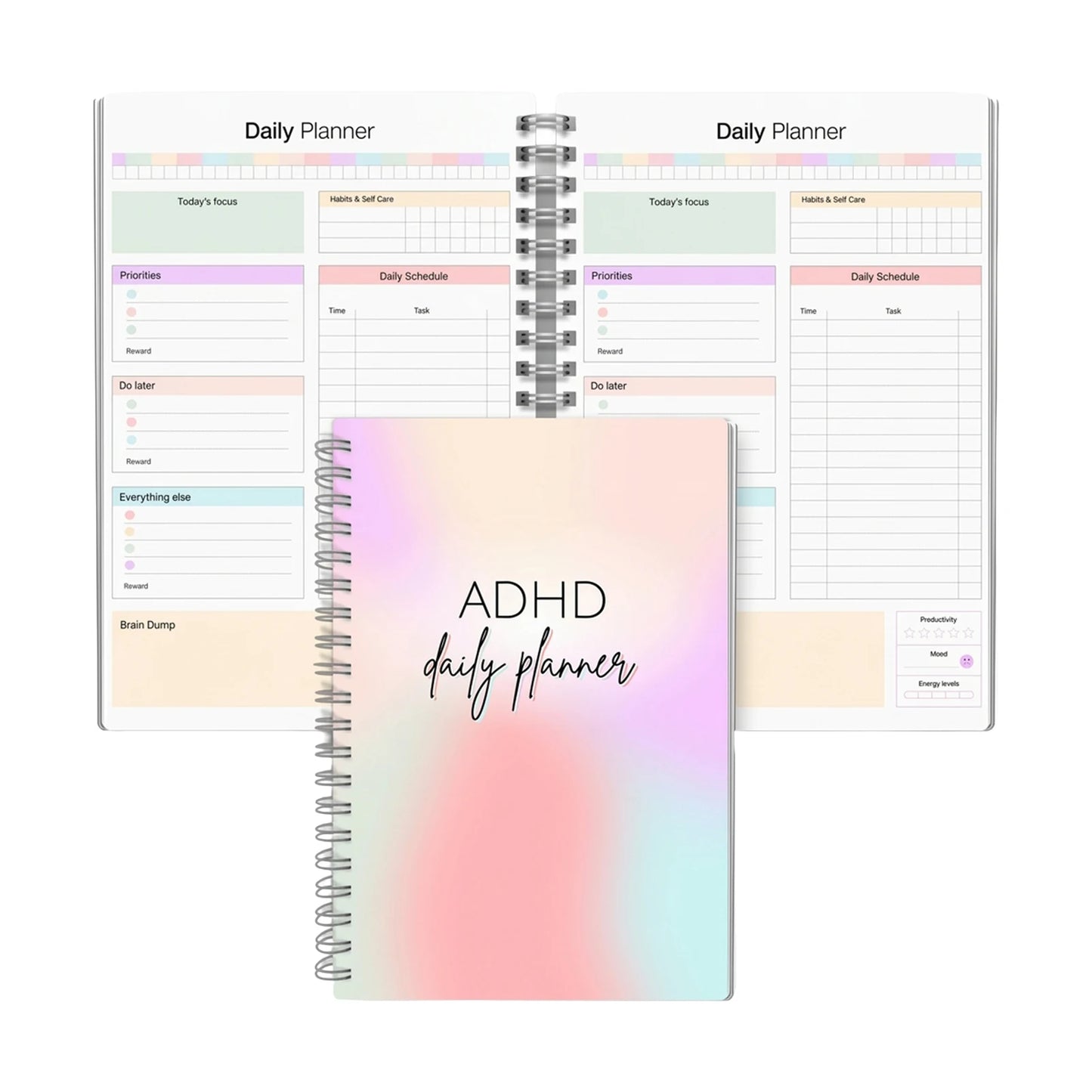 Daily Income and Expense Notebook for Budget Planning with Weekly Tracker for ADHD-Friendly Focus for Personal and Business Use