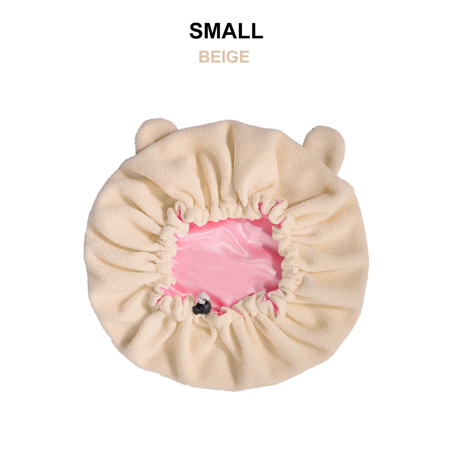 Winter Bonnet's Double Layer Thickening Sleep Cap Polar Fleece Warm Nightcap Big Bonnet Sleeping Cap