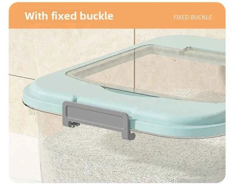 Kitchen Storage Box Rice Barrel Sealed Moisture Proof Bug Resistant Flour Tank Grain Storage Container Home Organization Bin