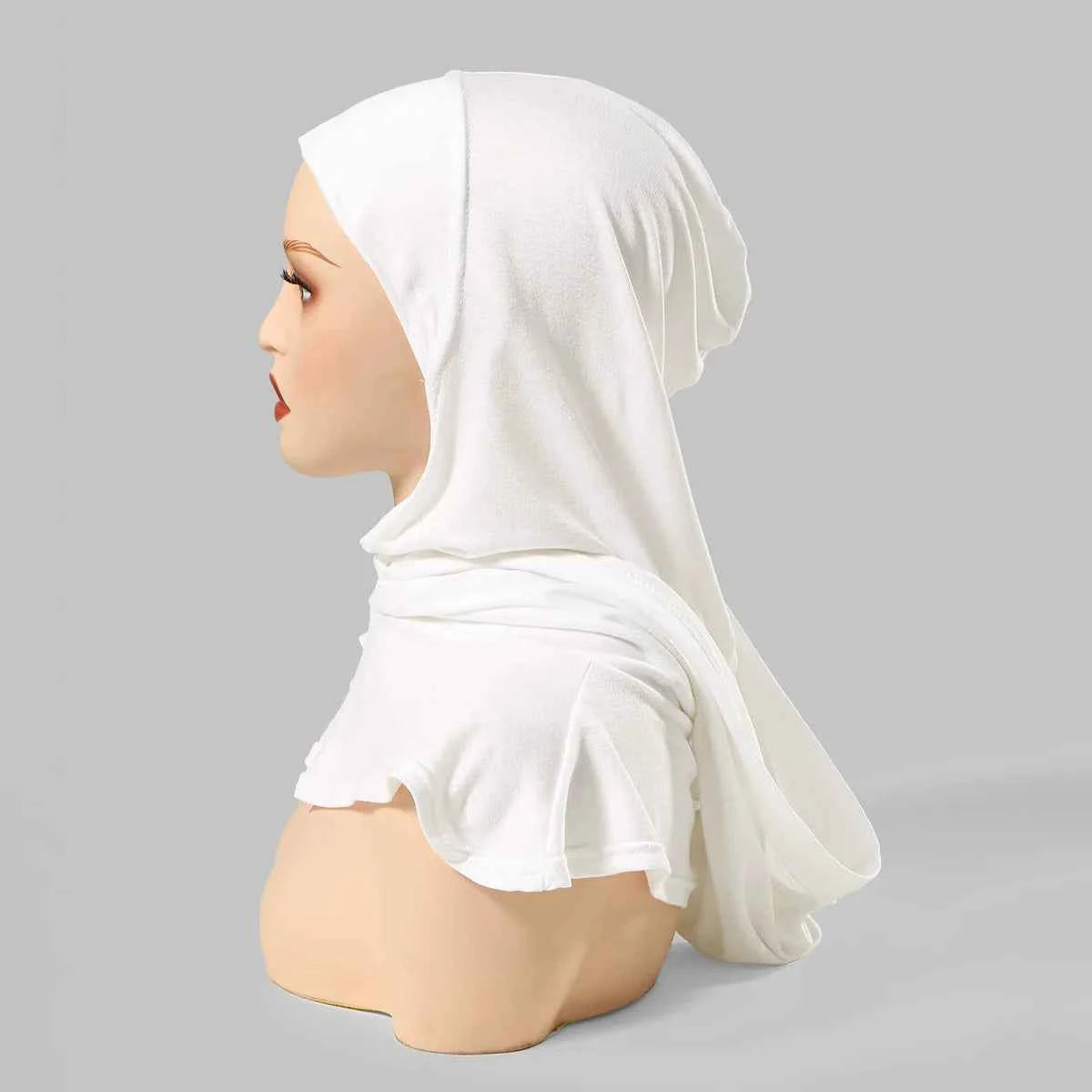 Ramadan New Jersey Hijab Caps for Muslim Women UnderCap Instant Hijab Inner Cap Stretch Turban Hood And Matching Headband In One