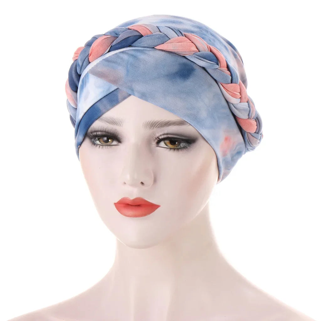 Women Muslim Braid Turban Hat for Cancer Chemo Hair Loss Cover Beanie Bonnets - Stylish and Comfortable