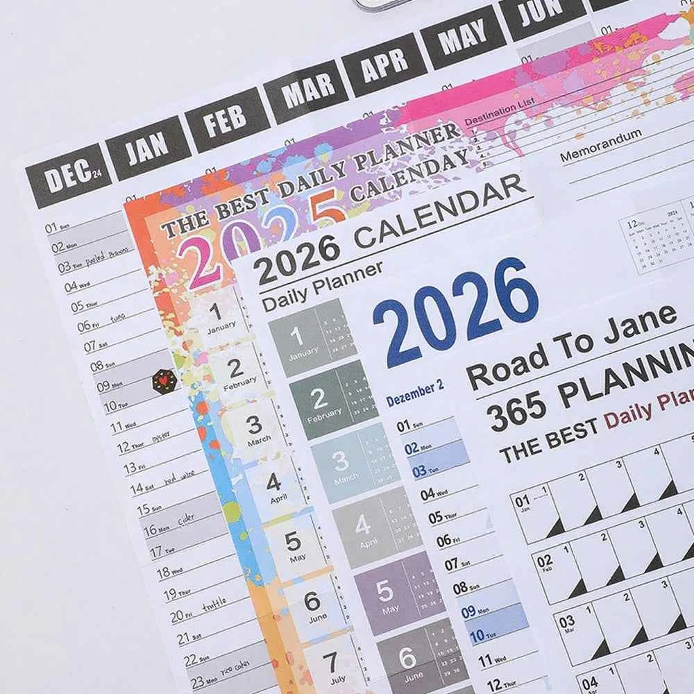 2026 Calendar Planner Sheet Large Wall Calendar Kawaii To Do List Planner Target List Schedule Organizer Office Supplies