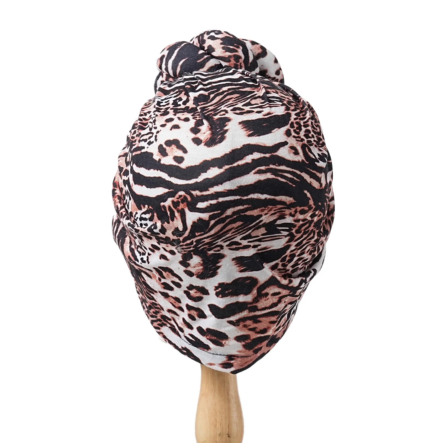 New African Turban for Women Large Flower Stretch Turban Headwrap Beanie Hat Ladies Turbante Mujer Bandanas Chemo Cap Head Cover - NamafadStore