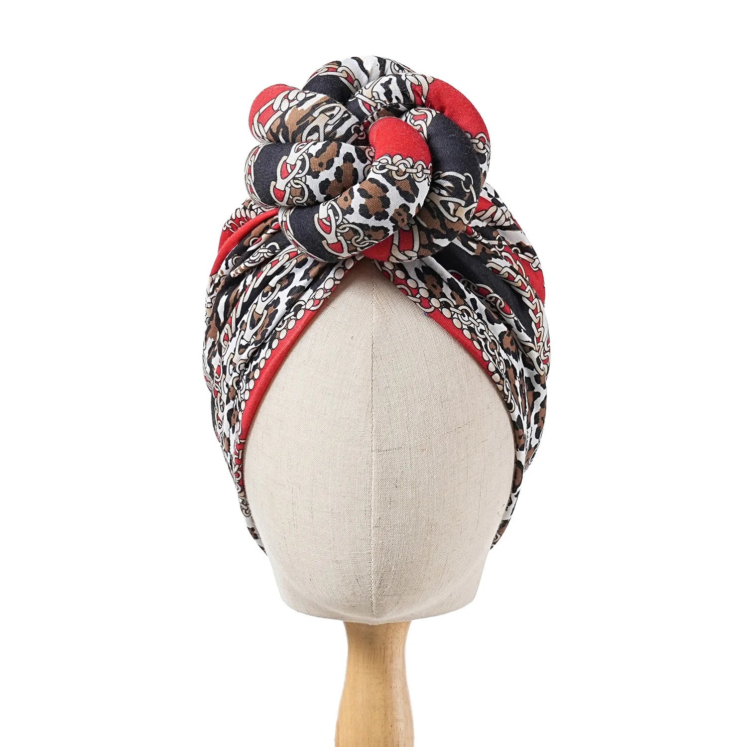 New African Turban for Women Large Flower Stretch Turban Headwrap Beanie Hat Ladies Turbante Mujer Bandanas Chemo Cap Head Cover - NamafadStore