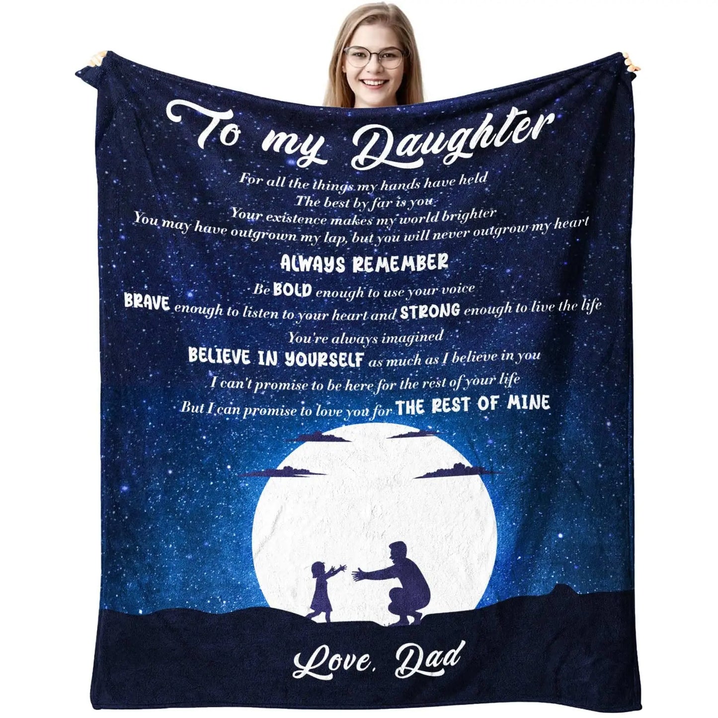 Sofa Throw Blanket for Daughter – Heartfelt Birthday & Christmas Gift