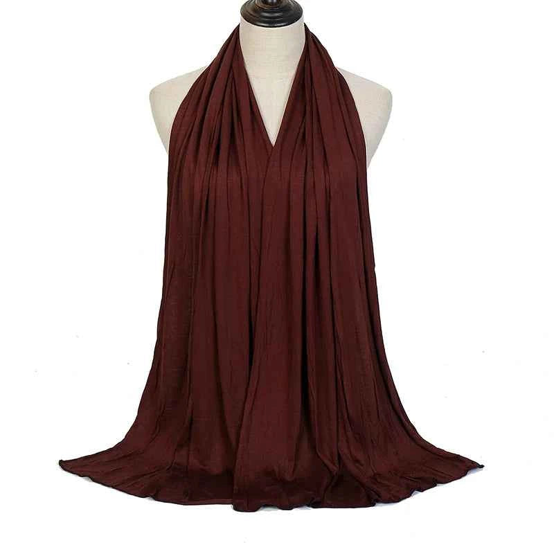 Premium Modal Cotton Jersey Hijab Scarf Muslim Long Shawl Women Plain Soft Turban Tie Head Wraps Africa Female Headband 170x60cm