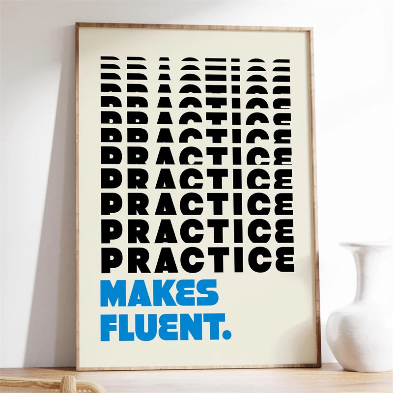 Exercise Is Medicine Poster Trendy Quote Prints Canvas Painting Motivational and Inspirational Wall Art Picture for Home Decor