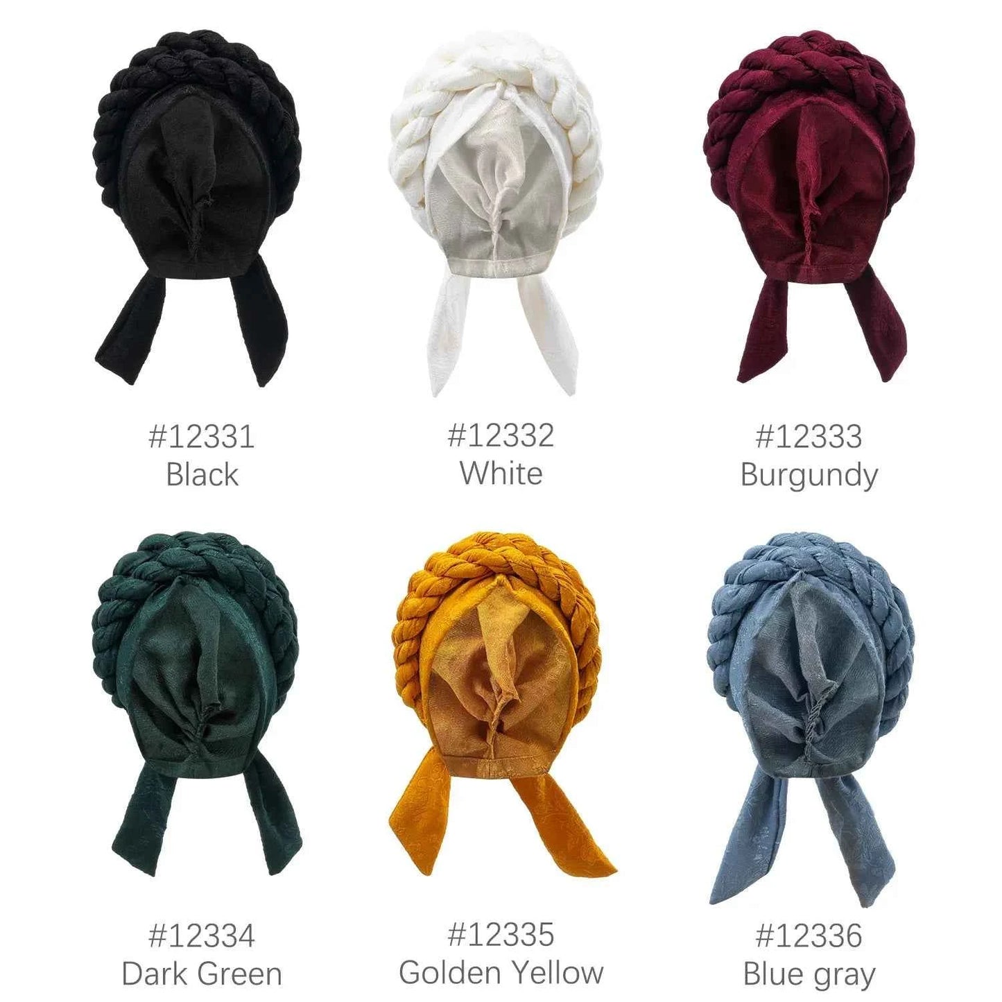 New Women Braids Turban Cap Muslim Hijab Hat Head Wrap African Auto Gele Bonnet Hair Loss Headscarf Nigeria Geles Turbante Mujer