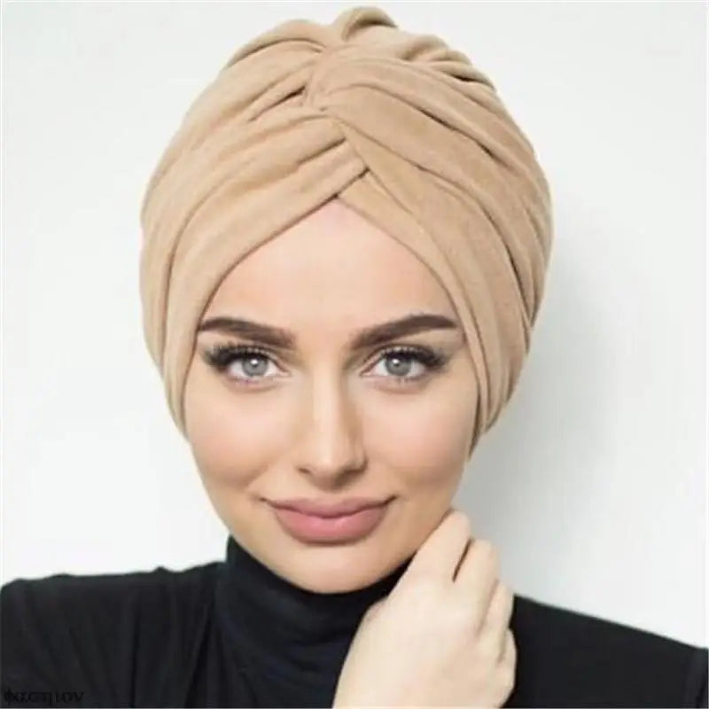 Muslim Women Suede Inner Hijab Caps Female Head Wraps Scarves Turbante Mujer India Africain Hat Turban Femme Musulman - NamafadStore
