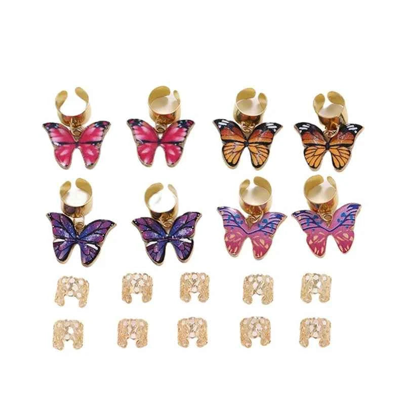 Dreadlock Hair Rings Adjustable Cuffs Clip Hair Braids Dirty Braids Bead Hairpin Hair Accessories Headwear For Women Girls