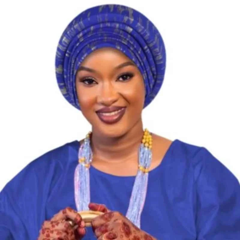 Glitter Full Body Pleated Turban Cap for Women 2025 Lady Head Wraps Muslim Headscarf Hat Turbante Mujer African Headpiece