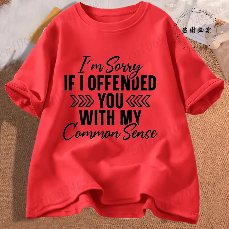 Sarcasm is my favorite Women Casual T-Shirt Harajuku Y2k slogan Designer Ladies Tee tops Female Vintage Trendy Pullover T Shirts