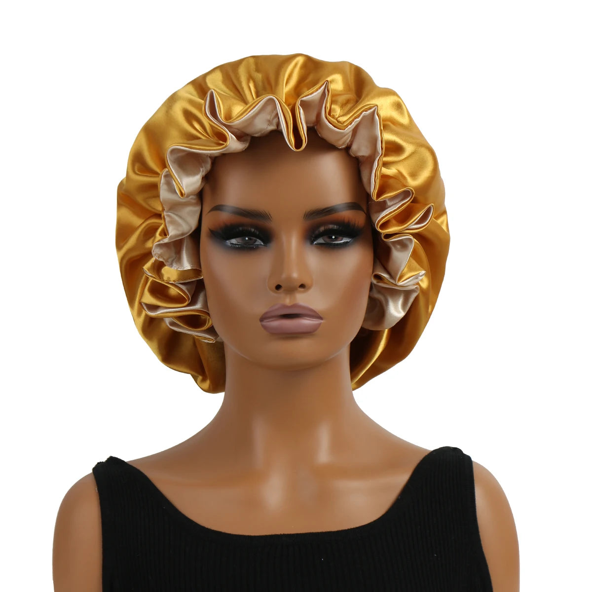 Double-Layered LaceCaps, Hair Bonnet, Can Be Worn on Both Sides, All Men and Women Can Wear It, 1Pc