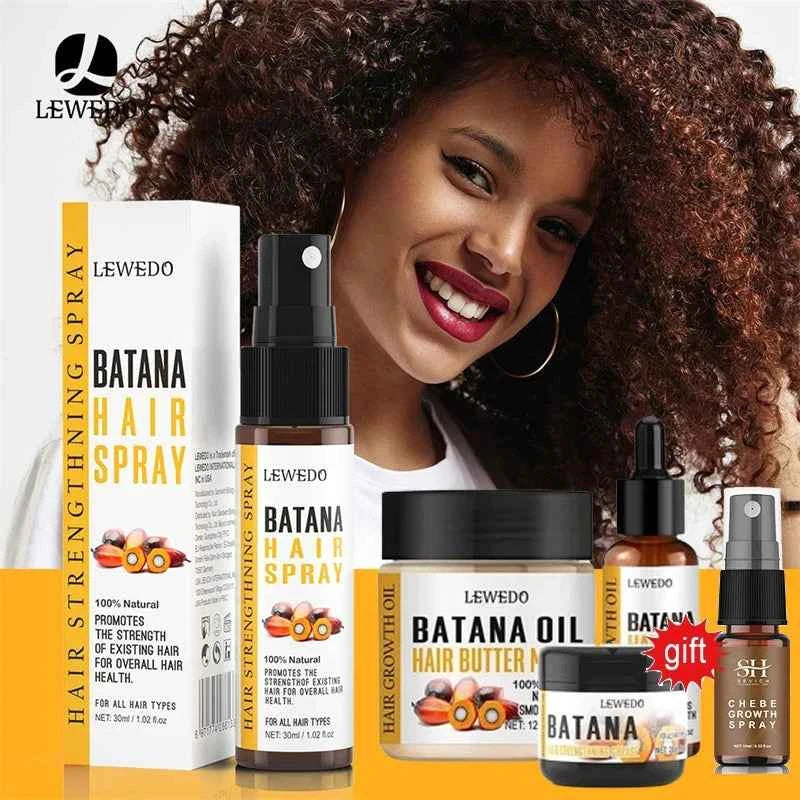 Pure Batana Hair Care Oil Thickening Spray Batana Hair Growth Spray 30ml Moisturizing Strengthens Hair Prevents Hair Loss Mask - NamafadStore