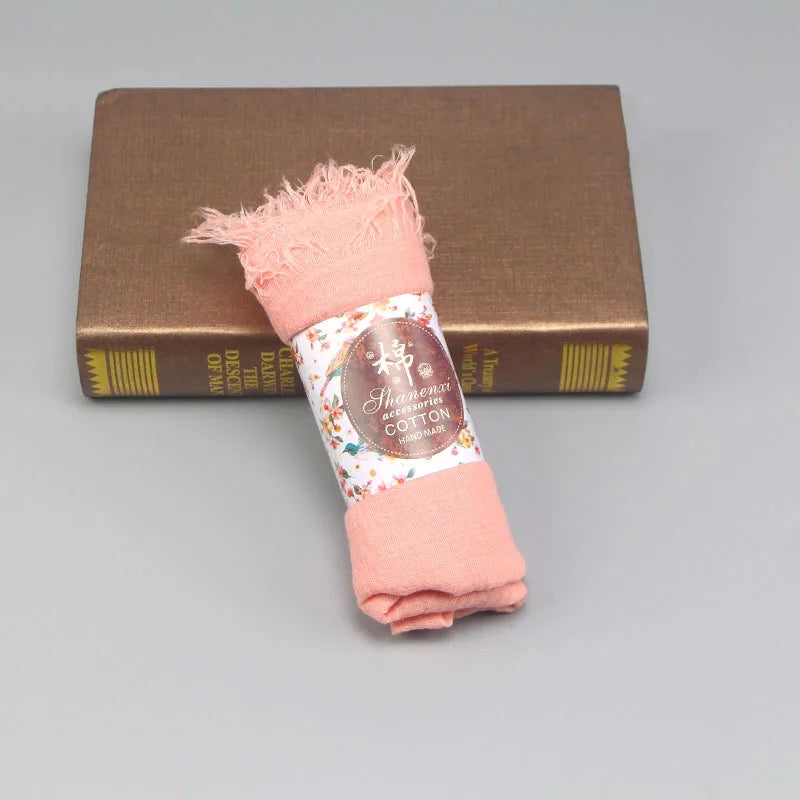 Classics Crinkle Cotton Hijab Scarf Women Turban Muslim Shawl Plain Bandana Breathable Women's Shawls Foulard Hijab Hood