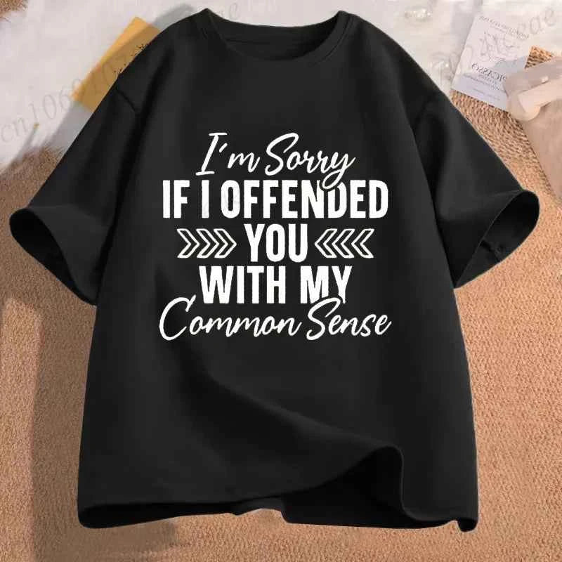 Sarcasm is my favorite Women Casual T-Shirt Harajuku Y2k slogan Designer Ladies Tee tops Female Vintage Trendy Pullover T Shirts