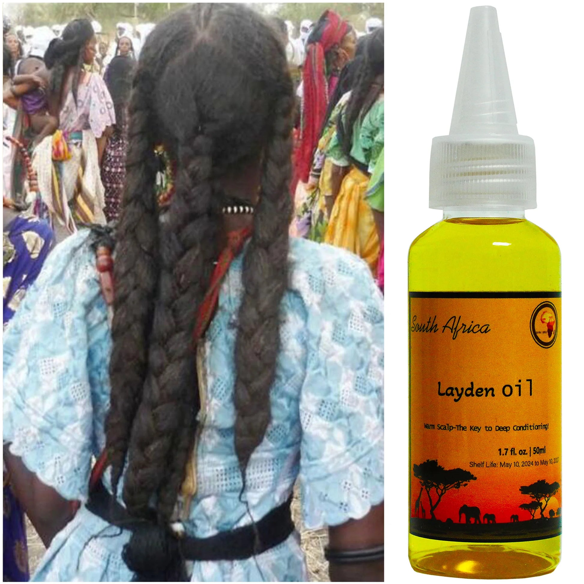 North African Layden Hot Oil Warm Scalp The Key to Deep Conditioning Scalp & Hair Roots Strengthening 50ml - NamafadStore