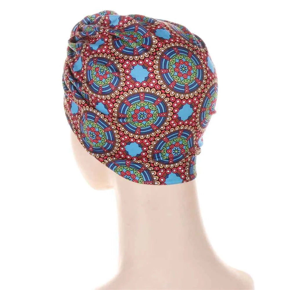 New Muslim Turban Hat African Twist Knot Flower India Hat Head Cover Bonnet Headscarf Ladies Chemo Cap Bandanas Hair Accessories - NamafadStore