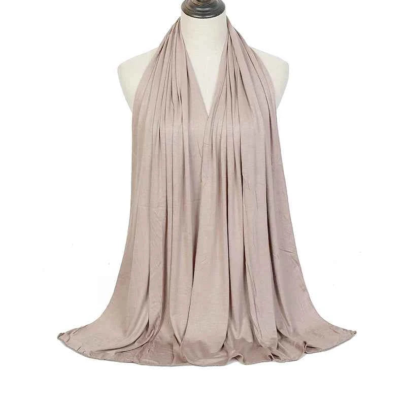 Premium Modal Cotton Jersey Hijab Scarf Muslim Long Shawl Women Plain Soft Turban Tie Head Wraps Africa Female Headband 170x60cm