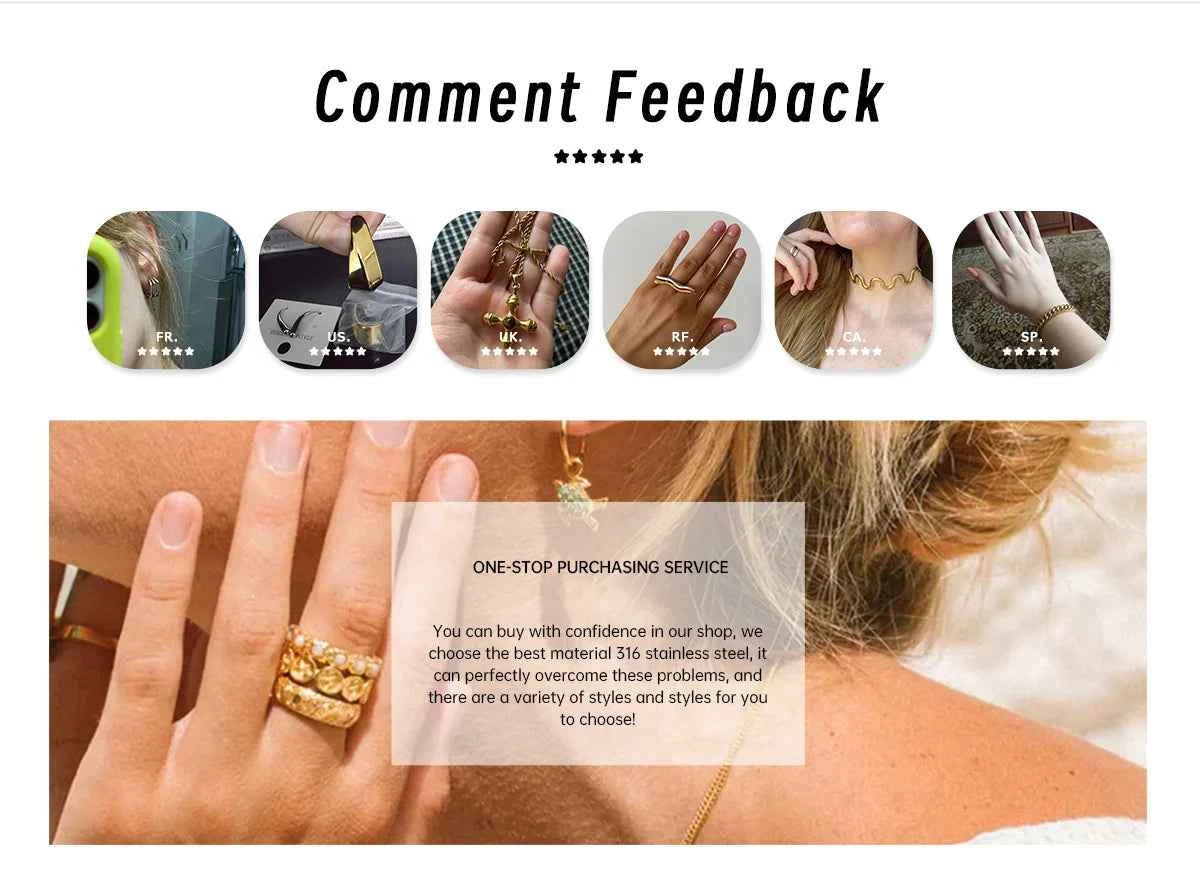 Youthway Irregular Resin Stainless Steel Stud Earrings 18K Gold Color-Plated Women's Fashion Jewelry for Party Wear