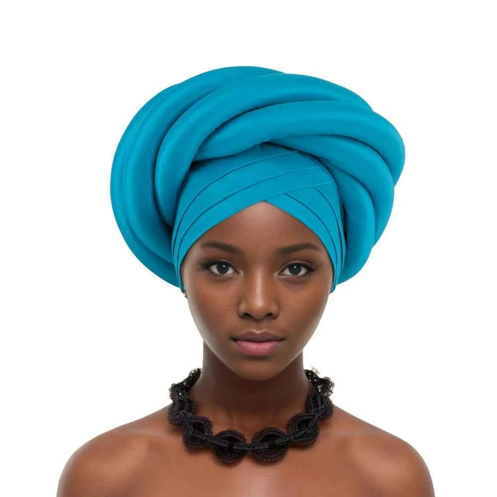 African Headtie Nigerian Auto Gele Turban Caps Female Head Wraps Already Made Wedding Geles Party Headwear Headpiece