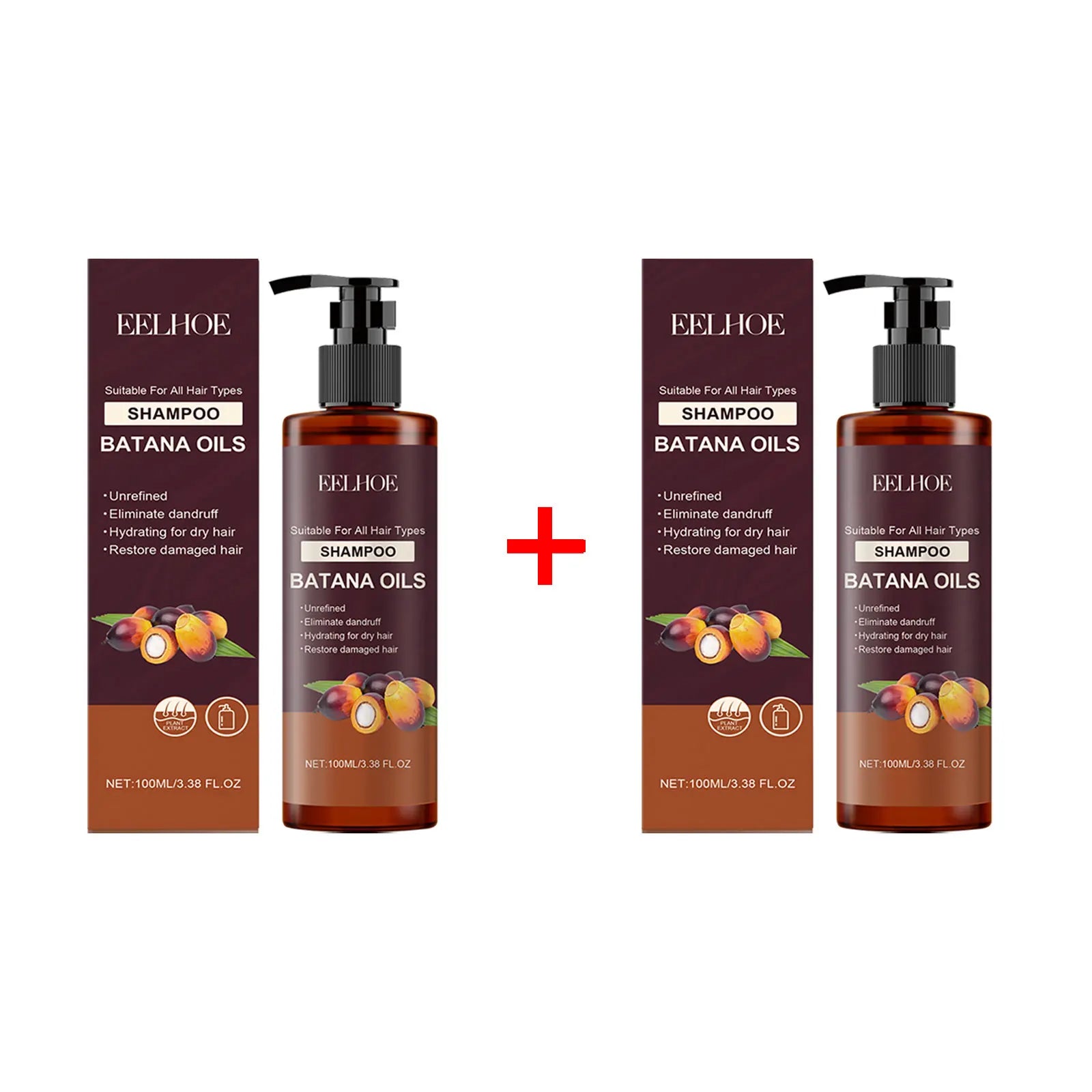 Batana Oil Shampoo Conditioner Set Oil Control Anti Dandruff Scalp Hair Treatment Split Ends Anti Frizz Hair Loss Hair Care Set - NamafadStore