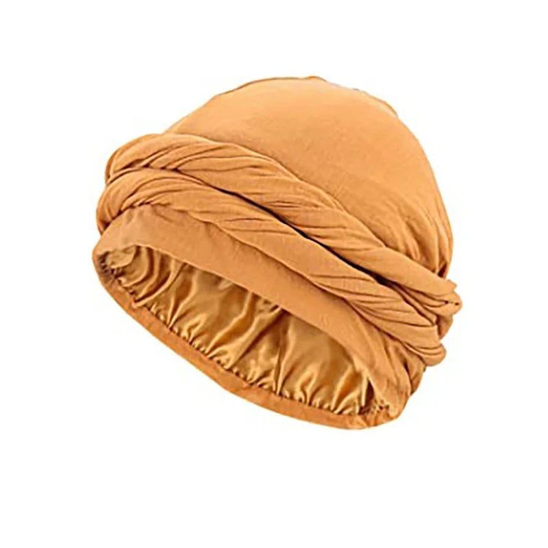 Unisex Turban Headwrap – Halo Turban, Durag & Chemo Hat with Satin-Lined Comfort