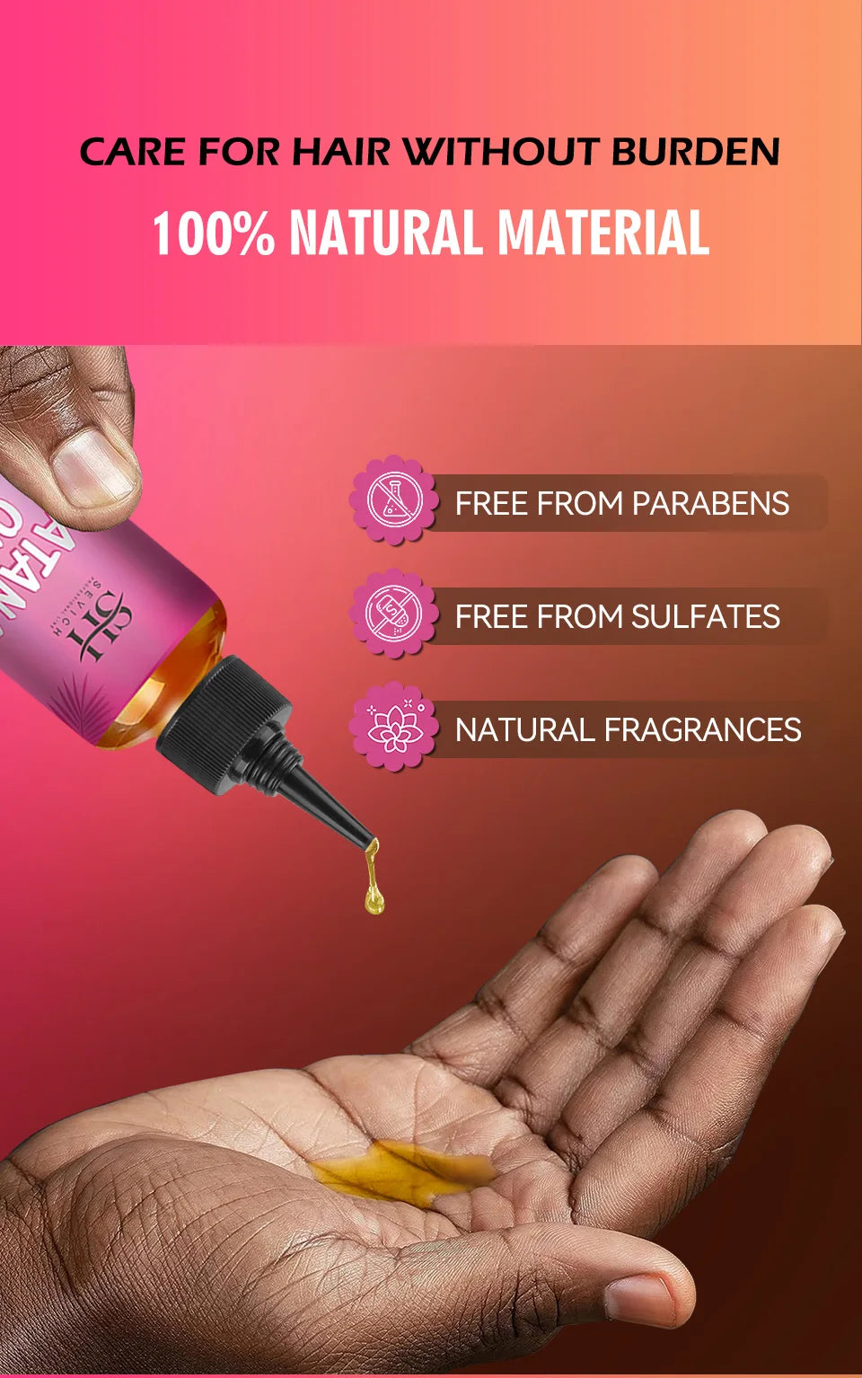 100% Pure Batana Oil From Honduras Natural Batana Butter For Hair Growth Alopecia Areata Hair Loss Treatment For Men & Women - NamafadStore