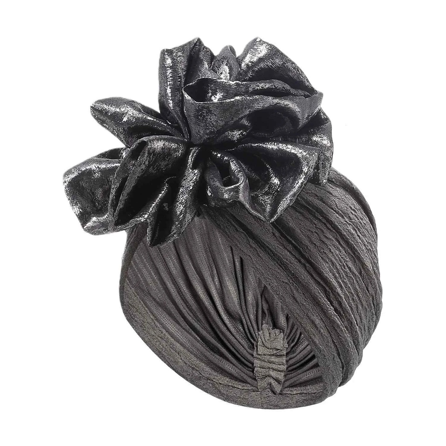 Fashion Women Pleated Turban Cap For Women Auto Gele Headtie Female Head Wraps African Nigeria Wedding Party Headpiece