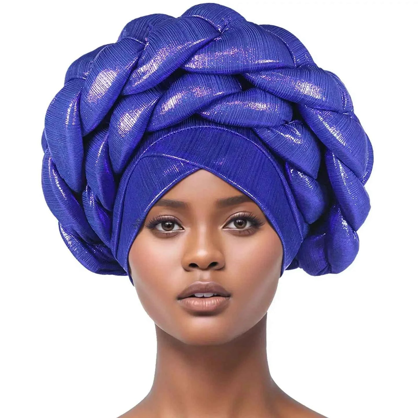 Head Scarf Headwraps for Women 2025 Muslim Fashion Solid Color Caps African Headtie Turbans for Women Hijab Caps