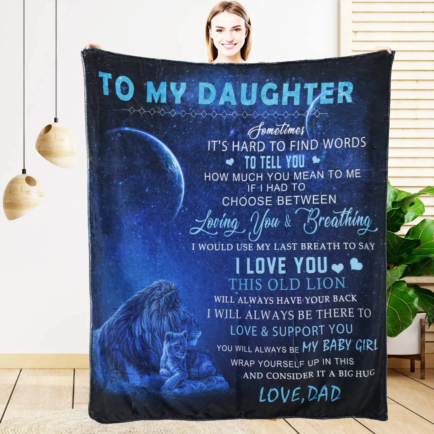 Sofa Throw Blanket for Daughter – Heartfelt Birthday & Christmas Gift