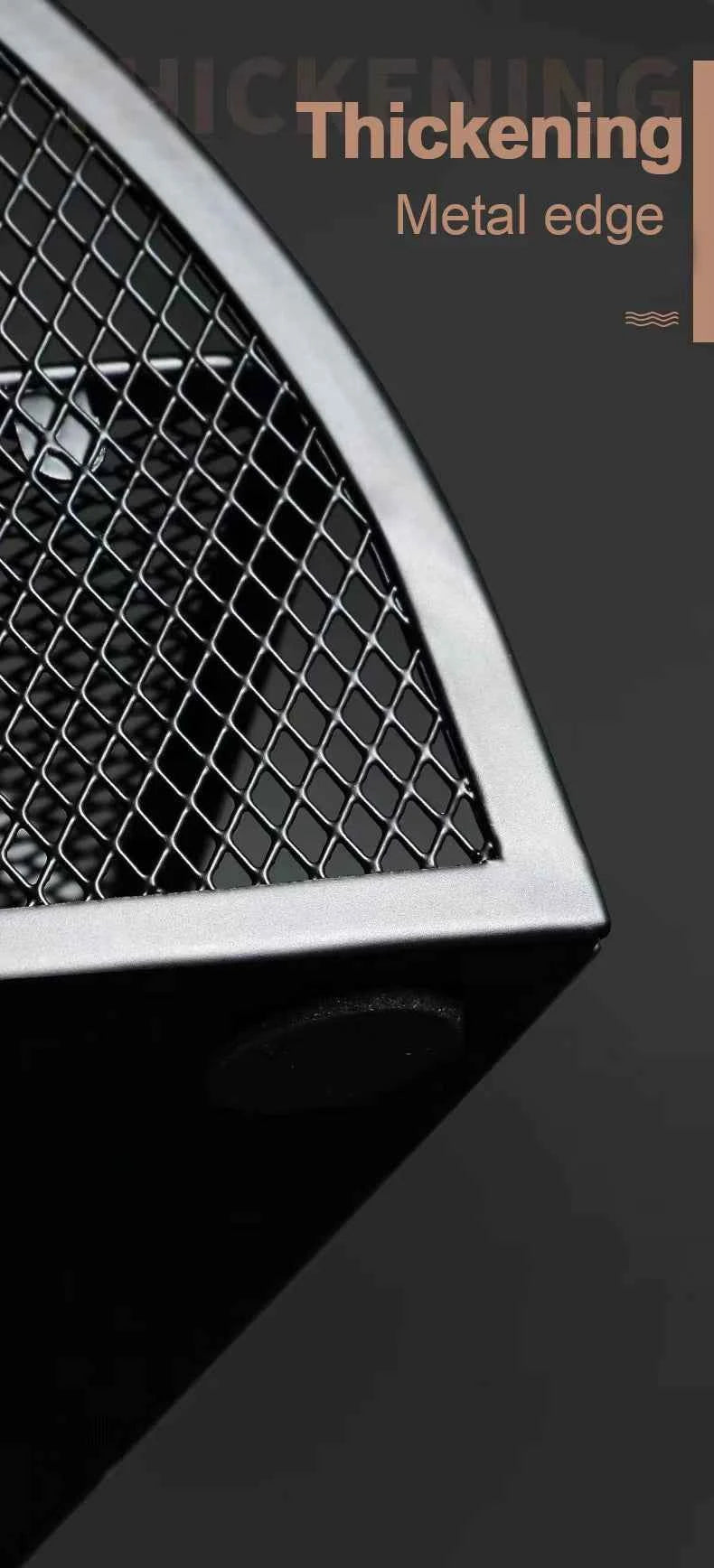 1PC Pen Holder Large Capacity Metal Desktop Storage Box for Office and School Supplies