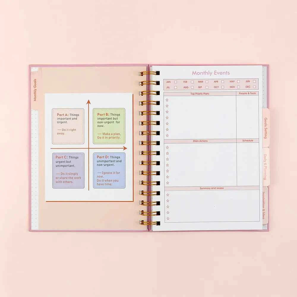 Trend Hot Simple 2026 Schedule This Planner Notebook Coil This English Version of The Weekly Plan This Goal Plan