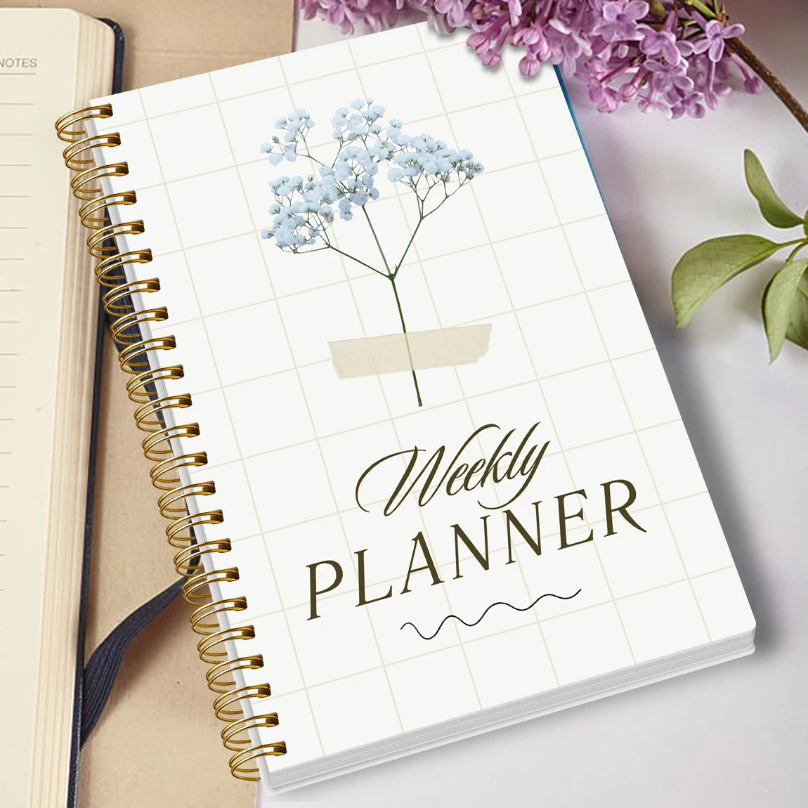 A5 Undated Weekly Planner Notebook – To-Do List & Habit Tracker